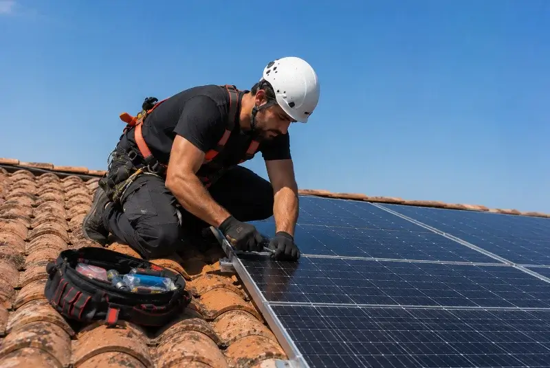 Maintenance et monitoring de panneaux solaires à Saint-Victor-de-Cessieu
